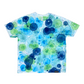 Multi-Color Blue, Green, Teal Bubble Dyed T-Shirt