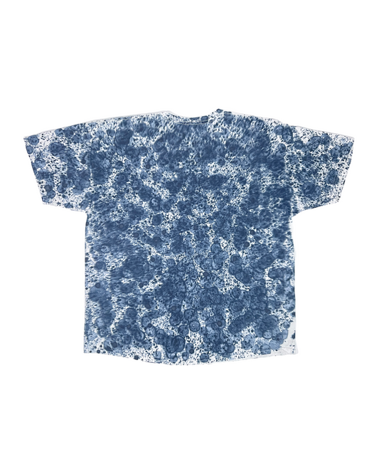 Blue Black Bubble Dyed T-Shirt (Moldy Vibes)