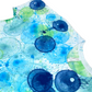 Multi-Color Blue, Green, Teal Bubble Dyed T-Shirt