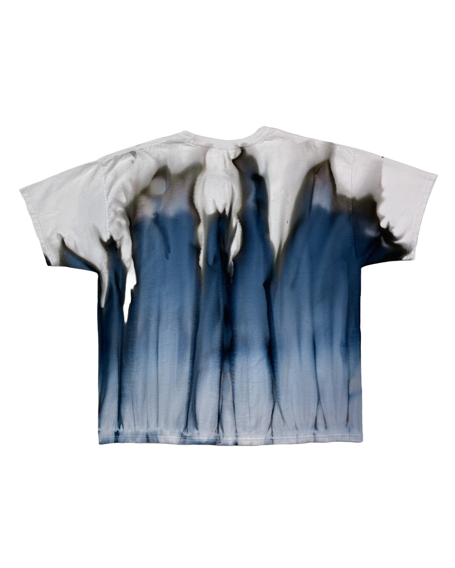 Blue Black Gravity Dye T-Shirt