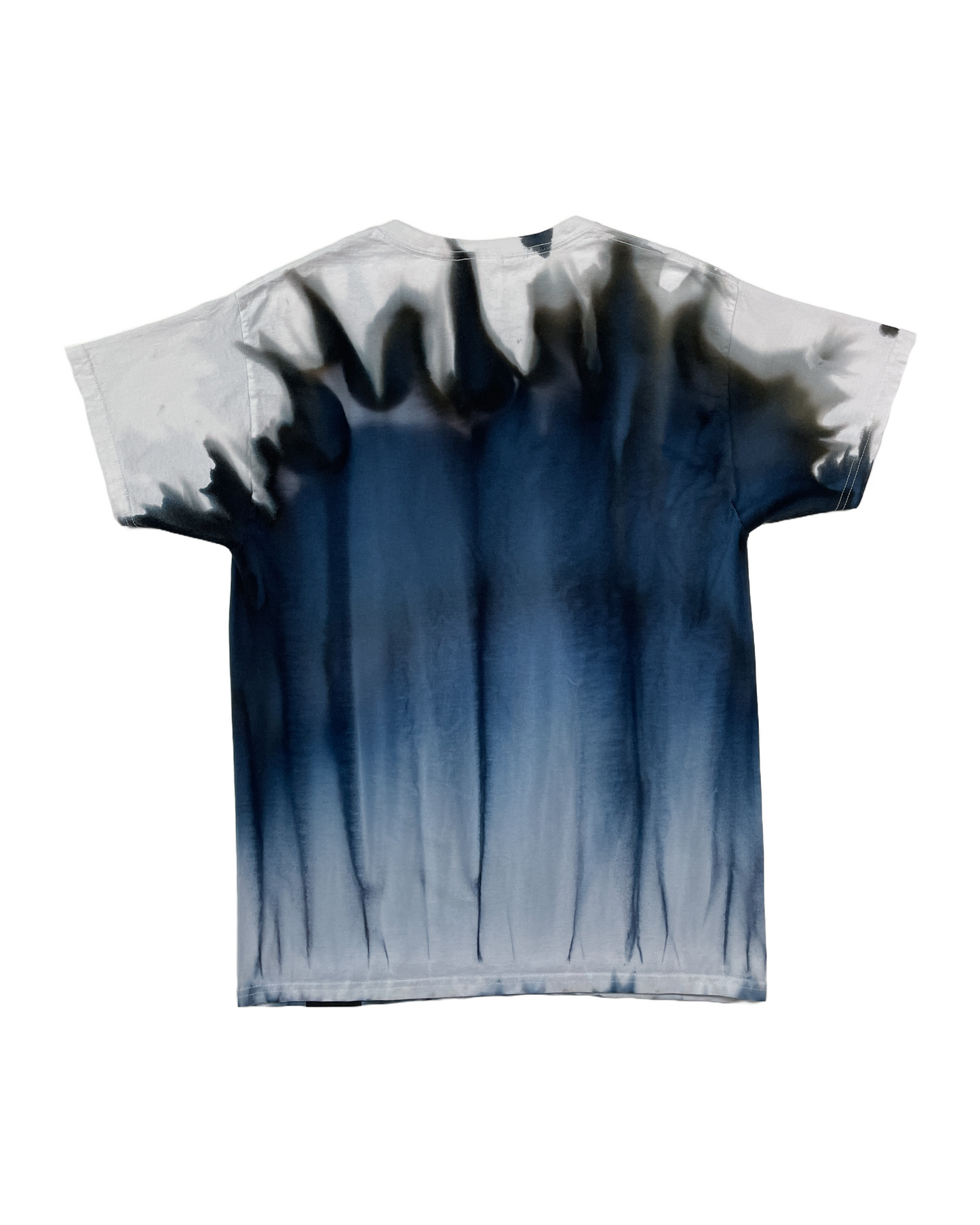 Blue Black Gravity Dye T-Shirt