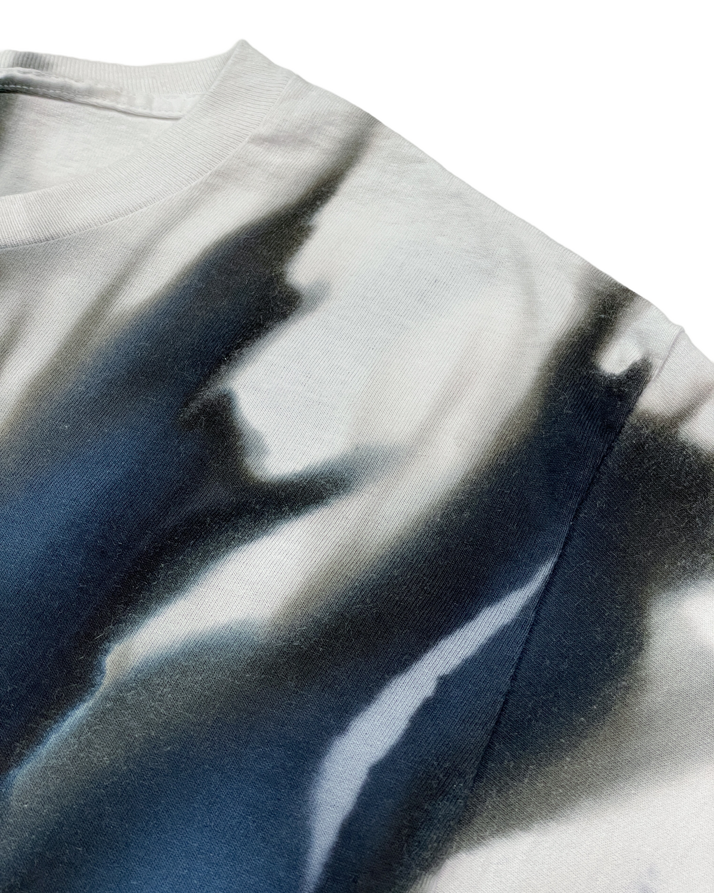 Blue Black Gravity Dye T-Shirt