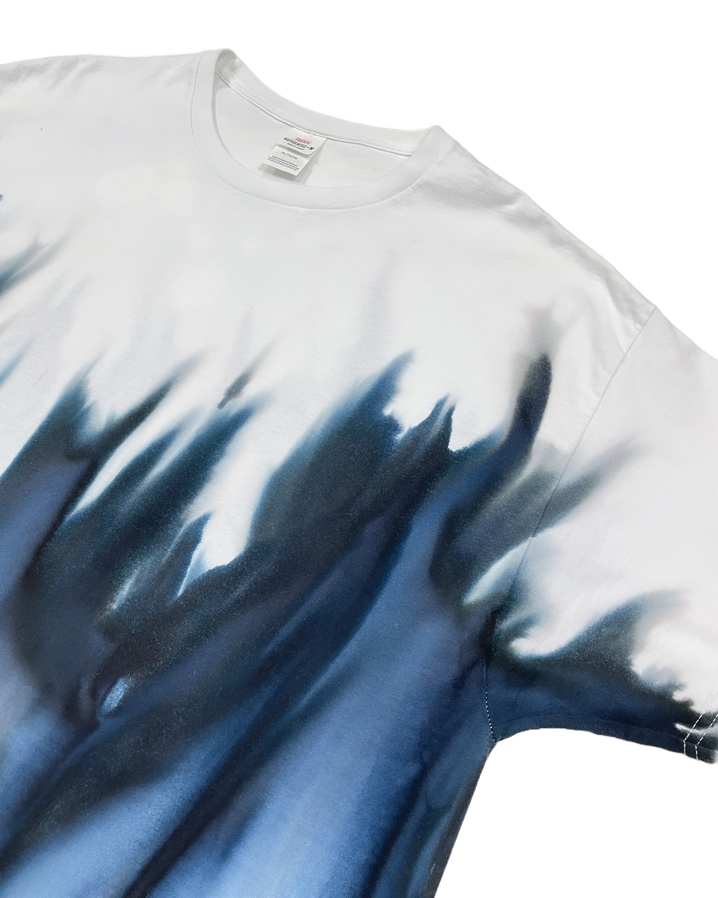 Blue Black Gravity Dye T-Shirt