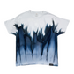 Blue Black Gravity Dye T-Shirt