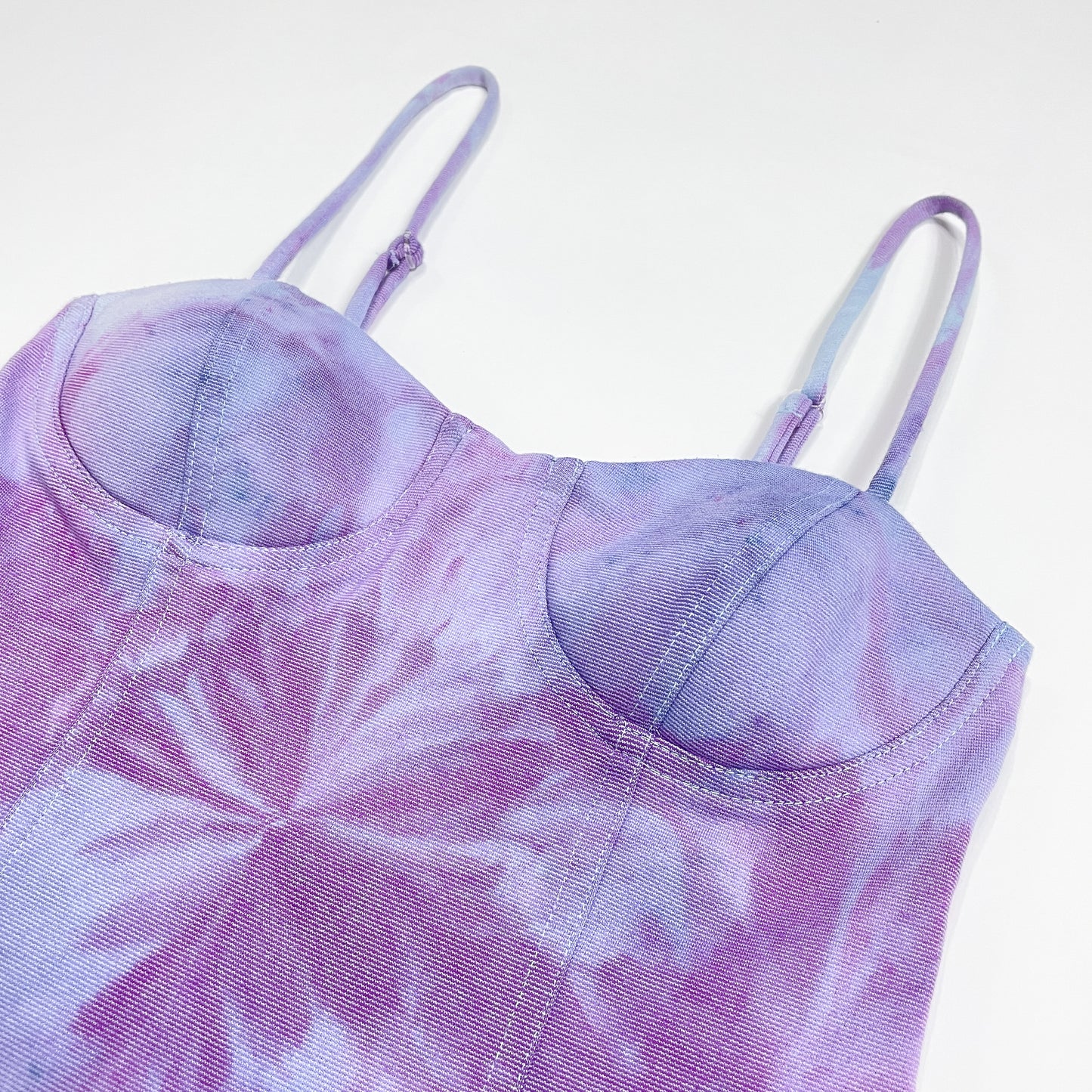 Lavender Corset Hand-Dyed Top