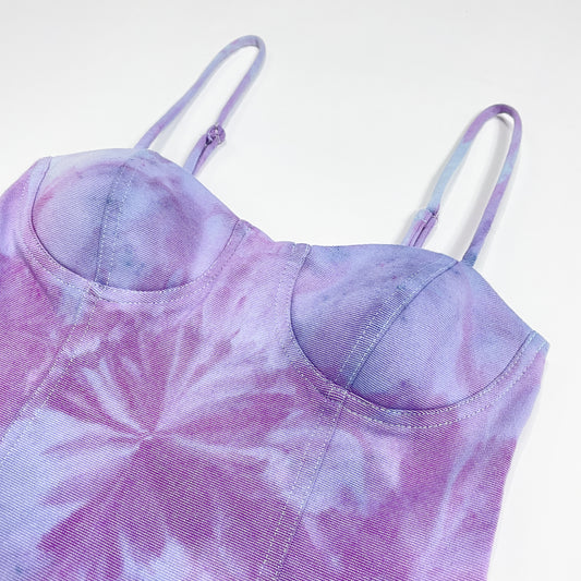 Lavender Corset Hand-Dyed Top