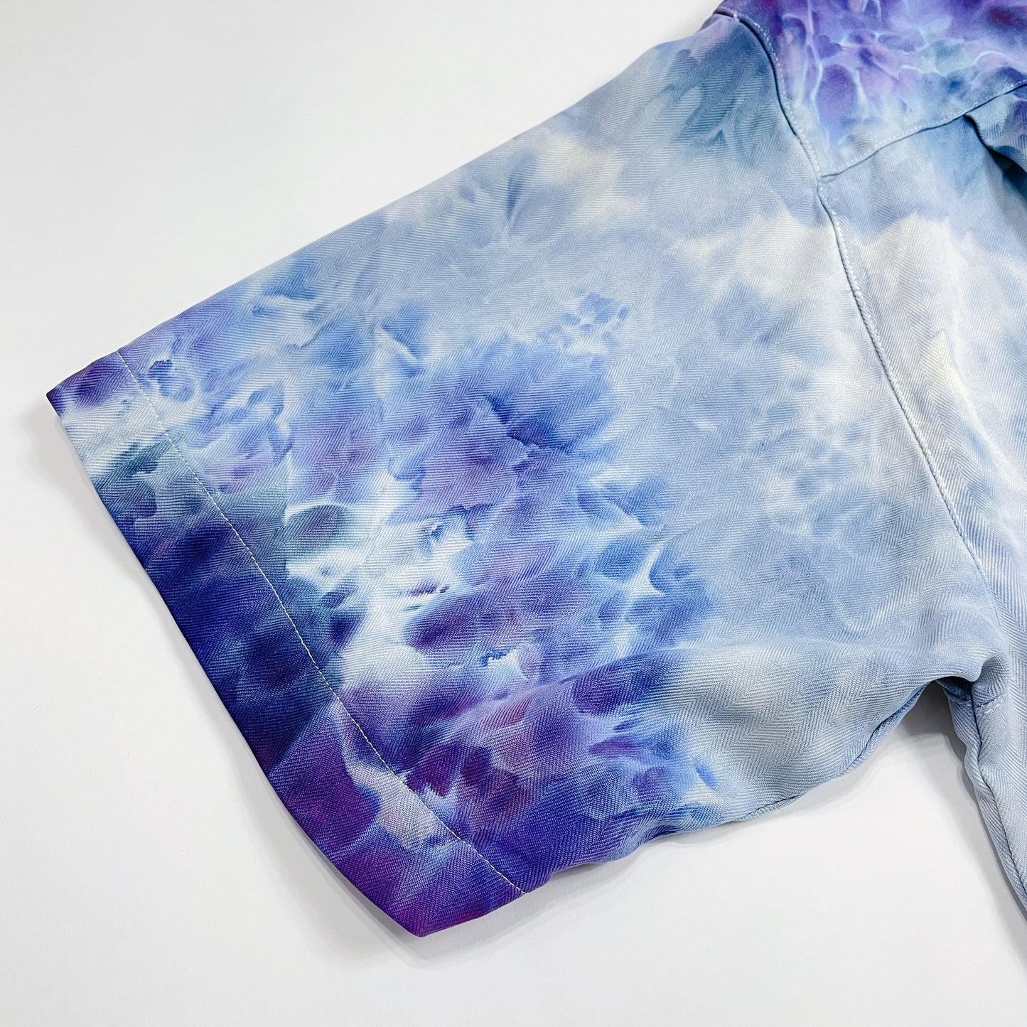 Purple Hydrangea Hand-Dyed Button-Down