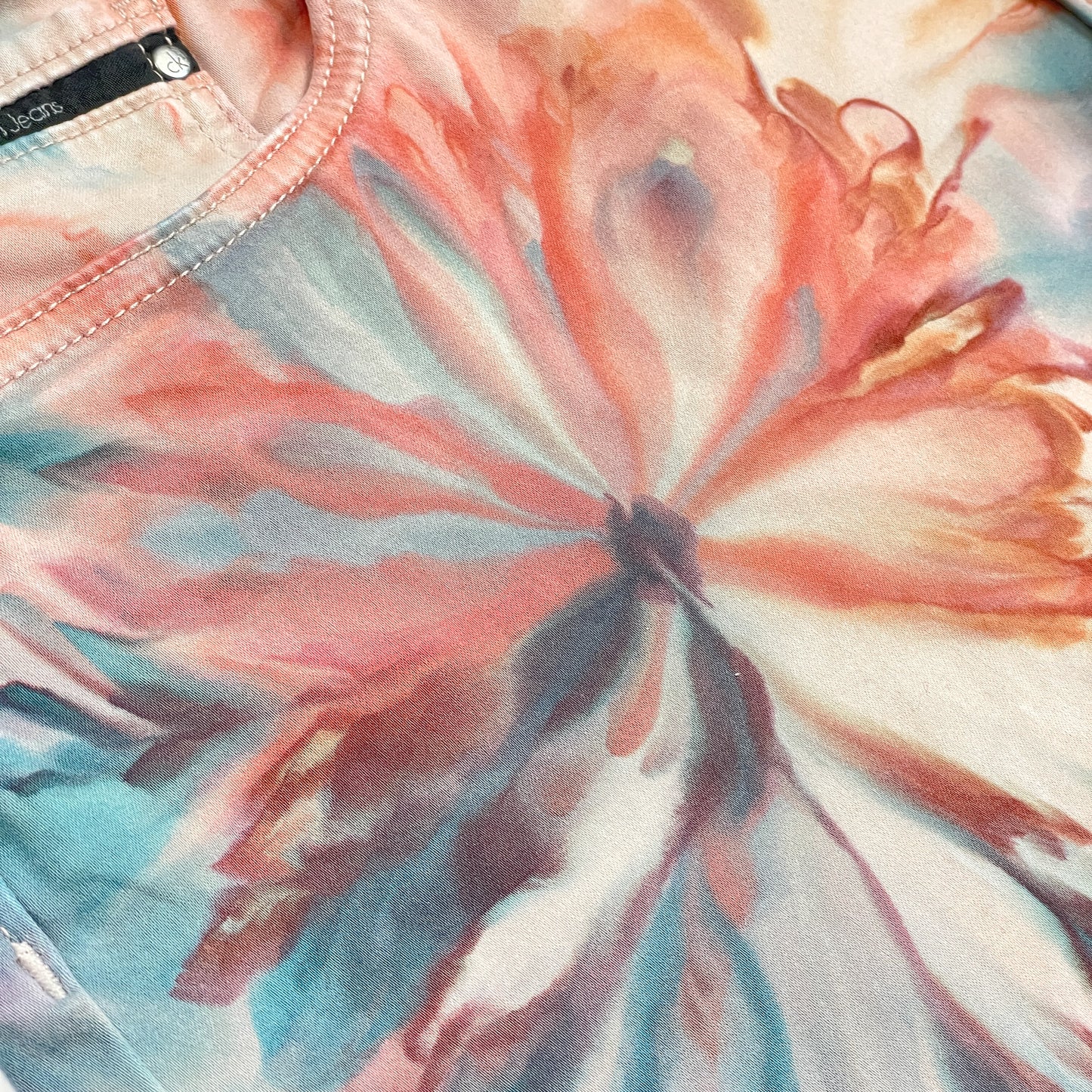 Peach Dahlia Hand-Dyed Shorts