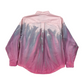 Pink, Gray Long Sleeve Gravity Ice-Dye Button Down