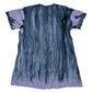 Short Sleeve Gravity Ice-Dye Night Gown Slip Dress