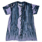 Short Sleeve Gravity Ice-Dye Night Gown Slip Dress