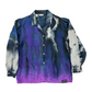 Purple Long Sleeve Gravity Ice-Dye Button Down