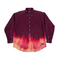 Long Sleeve Gravity Bleach Ice-Dye Button Down