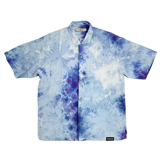 Purple Hydrangea Hand-Dyed Button-Down