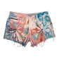 Peach Dahlia Hand-Dyed Shorts