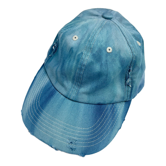 Blue Water Hand-Dyed Baseball Cap