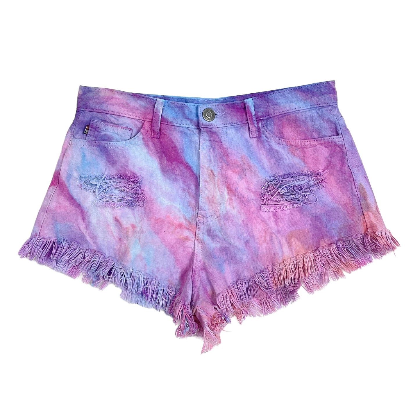 Pink Sunset Hand-Dyed Shorts