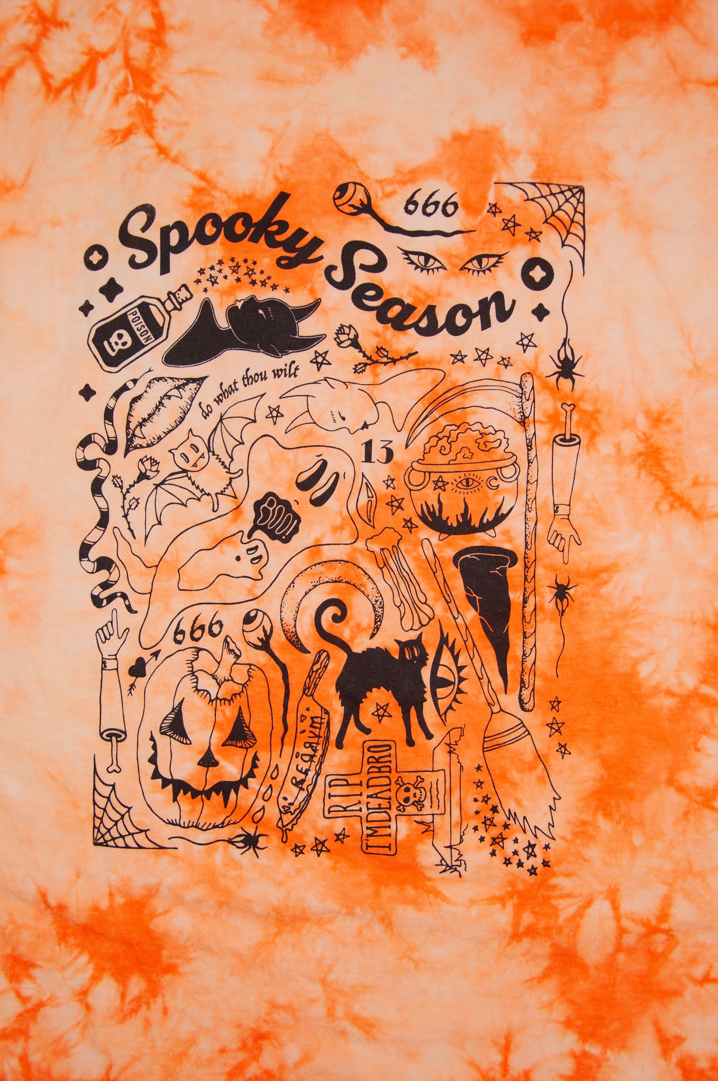 Spooky Season Tie-Dye T-Shirt