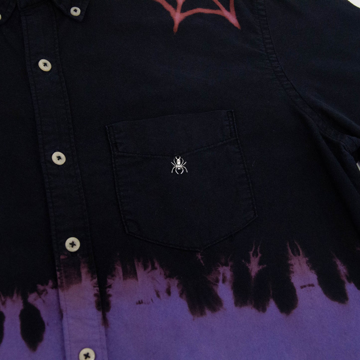 Purple Split-Dye Button-Down