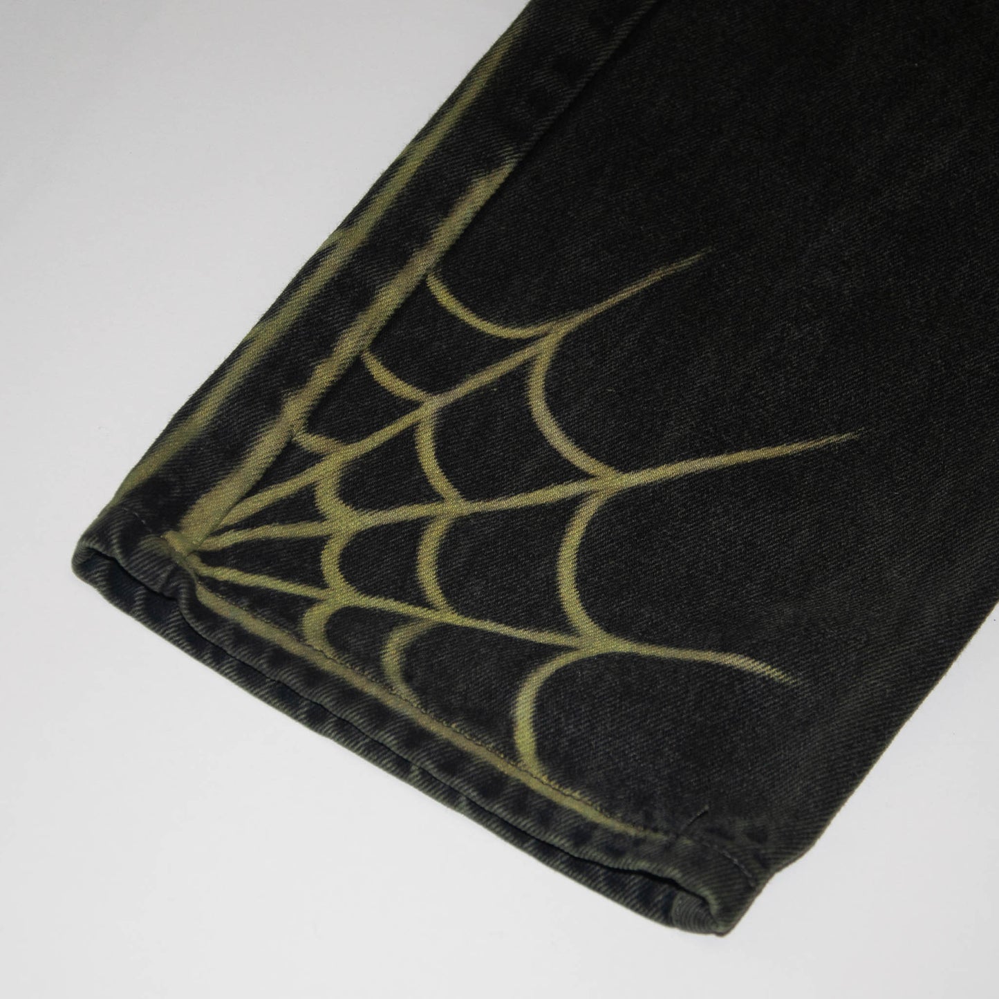 Green Spiderweb Jeans