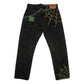 Green Spiderweb Jeans