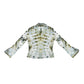Ice Dyed Lace Up Blouse