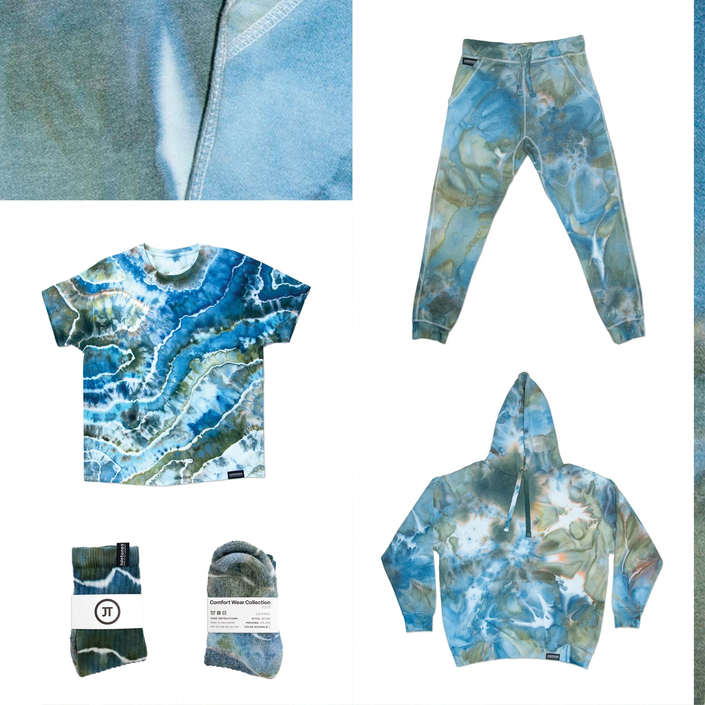 Ice-Dyed Jogger Sweatpants Scheme #4