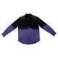 Purple Split-Dye Button-Down