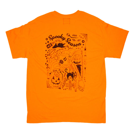 Spooky Season Solid Orange T-Shirt